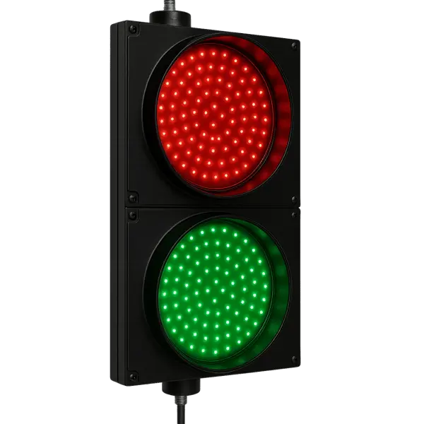 Semáforo de transito, luces de señalización rojo-verde marca AccessPRO
