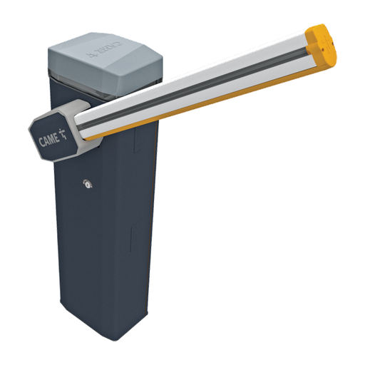 Barrera vehicular Marca Came modelo GT4 con brazo iluminado