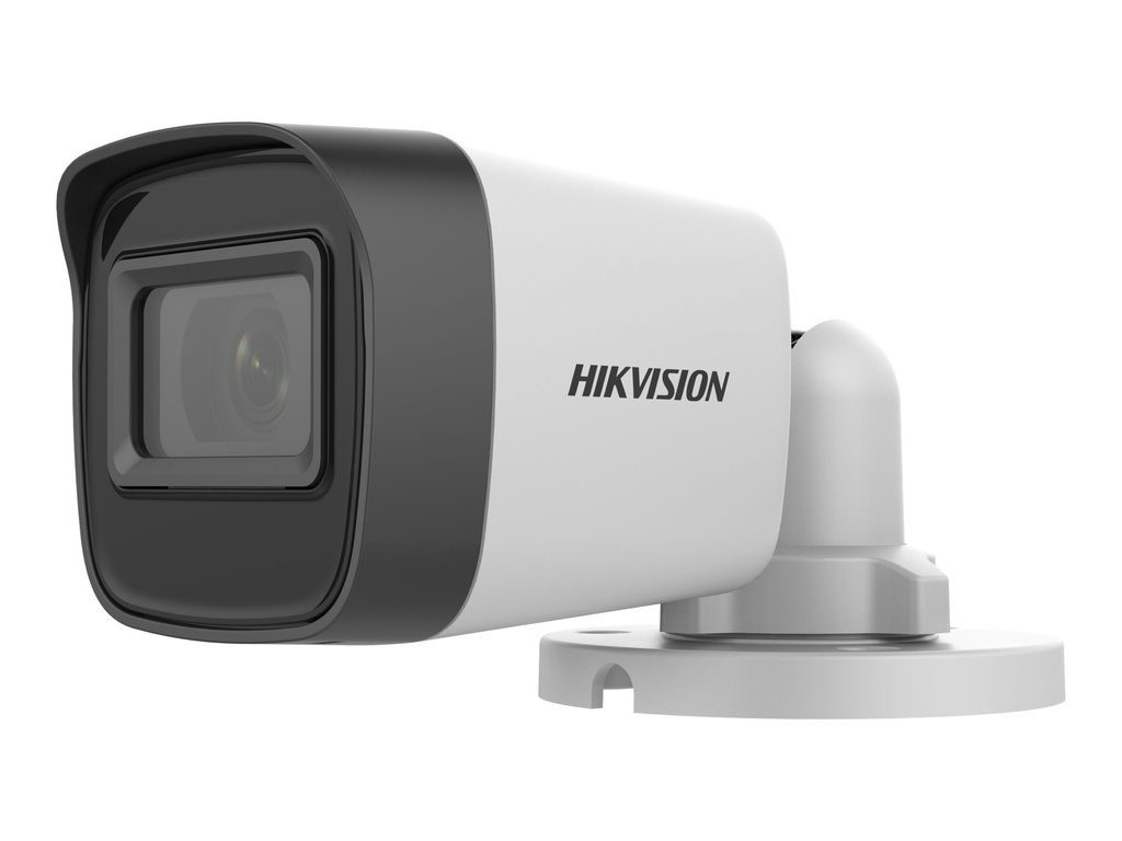 Cámara análoga tipo bala, 2 megapixeles 1080p lente fijo de 2.8mm, Ip67 alcance de 20 metros marca Hikvision