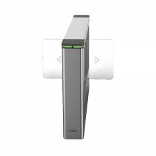 Molinete doble de aleta tipo ángel, swing central para ampliar numero de carriles marca Hikvision,   Importante (Requiere Molinete izquierdo, carril 90 centímetros)