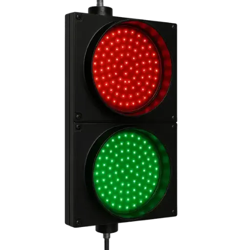 Semáforo de transito, luces de señalización rojo-verde marca AccessPRO