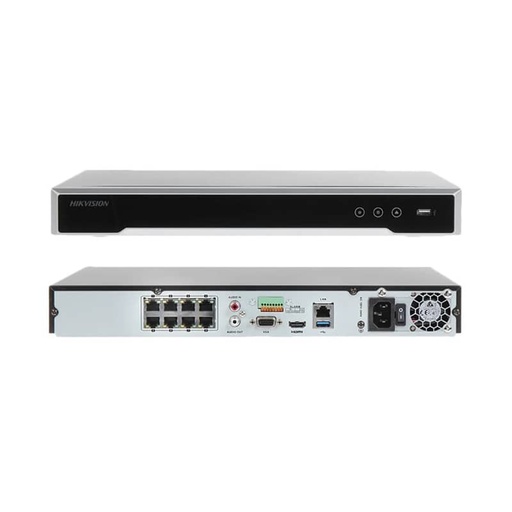 Nvr 8 canales IP 8 Puertos POE Marca Hikvision