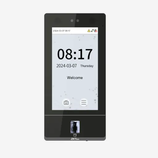 Terminal de Control de Acceso y Control de Tiempo y Asistencia modelo SenseFace 7A marca ZKTeco